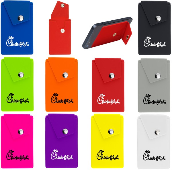 EH255 Silicone Phone Pocket With Stand And Cust...